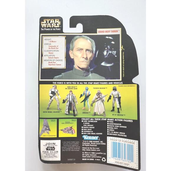 Star Wars Grand Moff Tarkin 1996 Kenner The Power of the Force SW6 - Picture 2 of 2